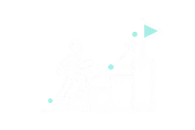 Icono de evolución y crecimiento hacia el futuro